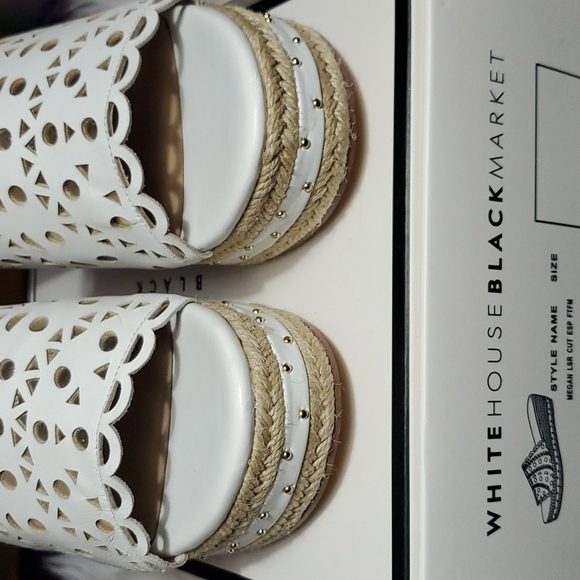 WHBM Megan espadrille slide sandals - Picture 4 of 9